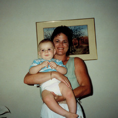 Barbara with Debye's youngest son, Lander.
