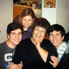 Barbara with her grandchildren.