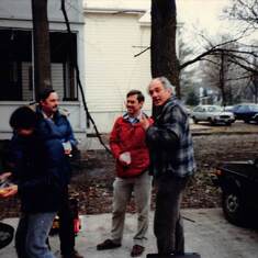 NIU 1987 - celebrating with graduate students who just passed their exams