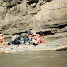 Barry  in raft nahanni