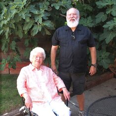 Lorene and Barry at Lorene's house in Alamagordo NM June 2016