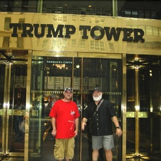 Aaron and Barry at Trump Tower in uptown Manhatten. 2009.