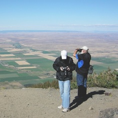 Jared and Barry on Mt. Howard in the Wallowa Mts Norther Oregon, Sept 2008