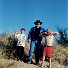 Playing in Oregon sand dunes summer 1993