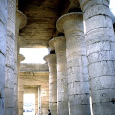 Massive columns of Karnak temple at Luxor, Rgypt