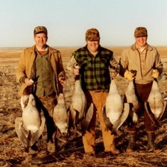 dad donnie randy gordy on Pierre goose hunt