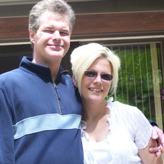 Barry and cousin Audra in 2010.