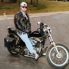 Barry on his Harley!