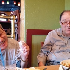 Barry and Gene Enjoying our Favorite Pastime!