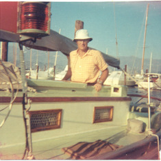 Barry - on his sailboat 1968
