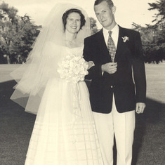 Barry and Jean - wedding - 6-18-1949