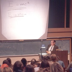 Barry giving energy lecture at UCSB.