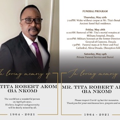Mr. Tita Robert's Funeral Program