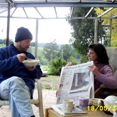 Breakfast with Batya :)  May 2003