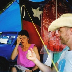 Camping in Tamworth during the 1999 country music festival
