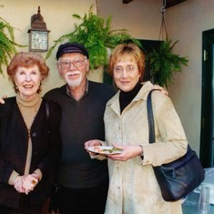 Bea, Irv and Fran at Susan's house