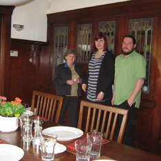Nana  Bea with Rob and Liz in their diningroom