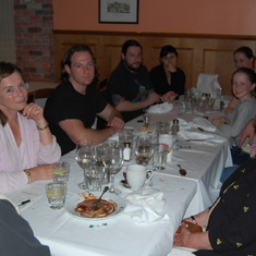 At dinner in 2009.