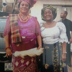 Mum with Sister inlaw Engr Rose Akano