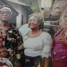 Mum with her brother and his wife (Engr & Engr Mrs Akano)