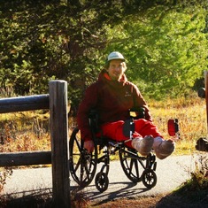 roadtrip 2013, Yellowstone, we obviously didn't do much hiking on this trip but we would push the limits of the wheelchair!