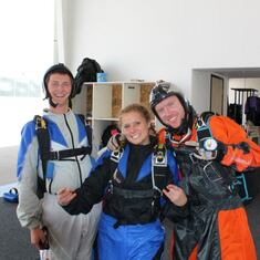 Beau with Jessica Fry in his skydiving days