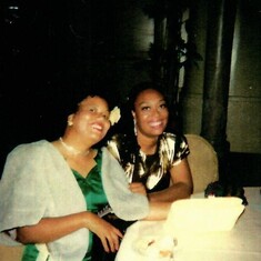 Constance with her sister, the late Marva (Davis)