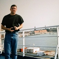 On a ferry to Amsterdam - 1996