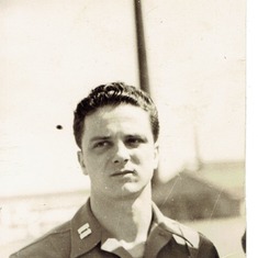 Ben in 1947 in post-war Japan. He had made captain by that time.