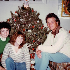 Nancy,  Jeanne, Ben at Christmas 1984