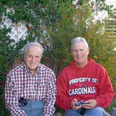 Dad and Jay at Christmas, 2004