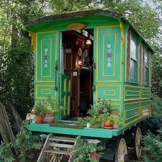 The Shepherd Hut that he and Steve renovated ,