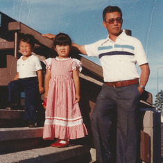 son Michael and daughter Czarina with Dad...with Mom behind the camera...