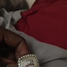 You’d be proud Quentin’s college team won a championship ring