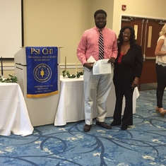 You’d be proud Winston was inducted into Psi Chi honor society Charleston Southern University 