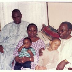Dad, Sister, Brother, Chiemeka & Fola (at 1)