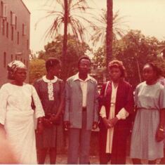 Dad and Family at Daughter's Matriculation