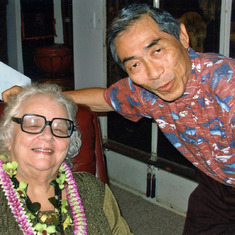 Benji and Mits Suzuki at her Kane'ohe home