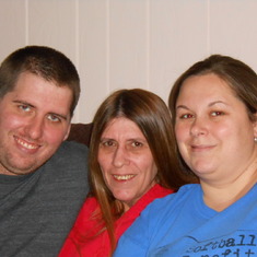 My brother Tom And my dad Sister Patty and me