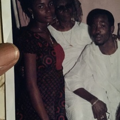 Folarin and Olayemi with Mommie, year 2008