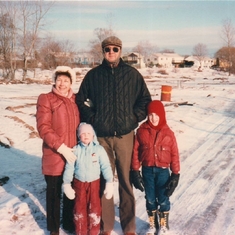 Winter in Rochester, NY with Nana Virgie - 1985.