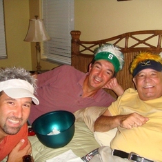 Jason, Billy & Bernie having a pow-wow of the hats!