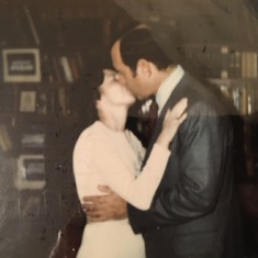 Bernice and Ken Stein were married on December 1, 1974 in a civil ceremony (their first kiss as Husband and Wife)