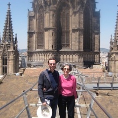 Gordon and David took Bernice to Barcelona, Spain for a big birthday present surprise (Sagrada Familia aka Gaudi Church)
