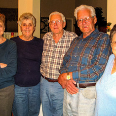 Loretta, Wilma, Curtis, Milton, Mom - March 2009