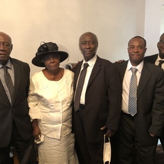My dad, God mother, my mom’s uncles, and youngest son