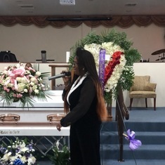 Singing and short preaching for my mom 