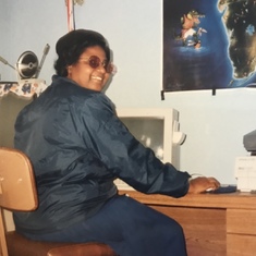 Mom as a typist and medical secretary 