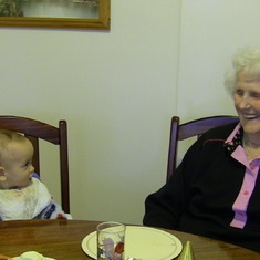 1st Birthday Party with Great Grandma