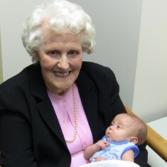 First Cuddle from great grandma